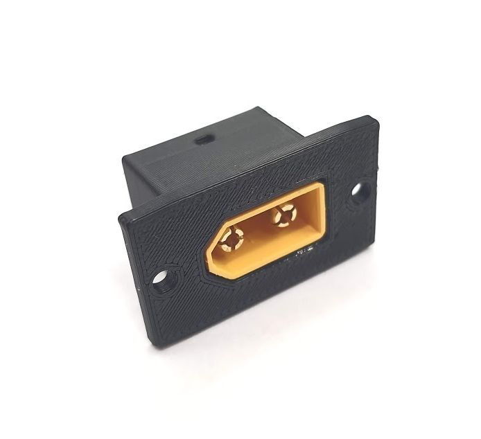 Druk 3D obudowa do złącza XT60 wersja panelowa