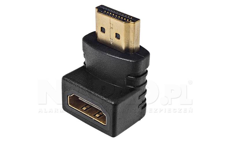 ZŁĄCZE KĄTOWE HDMI WT/GN HDMI