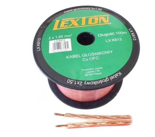 K* AUDIO GŁOŚNIK 2x1,5mm BEZTLENOWY