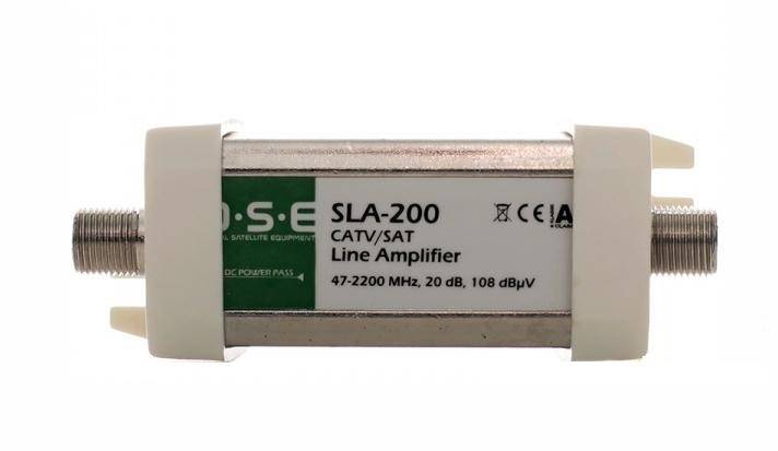 WZMACNIACZ SAT DSE SLA-200 14-20dB 45-2400MHz