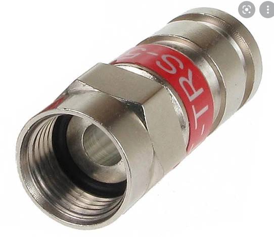 W* ZŁĄCZE F KOMPRESYJNE RG-59 TRS-59L RED