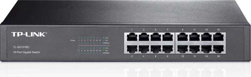 PC* SWITCH TP-LINK 16-PORT 10/100/1000 TL-SG1016D