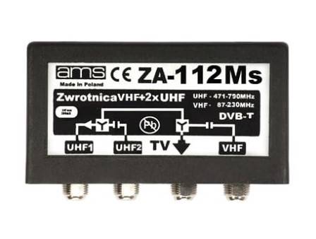 ZWROTNICA ANTENOWA AMS ZA-112Ms UHF/UHF//VHF
