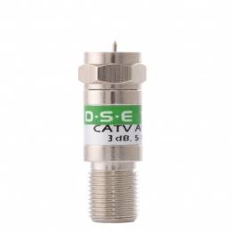 TŁUMIK ANTENOWY STAŁY 3dB D.S.E. TA01-03 5-1000Mhz