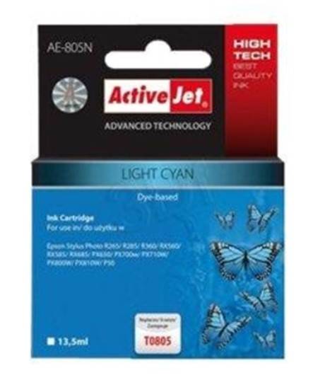 TUSZ ActiveJet do EPSON T0805 AE-805N LIGHT CYJAN 