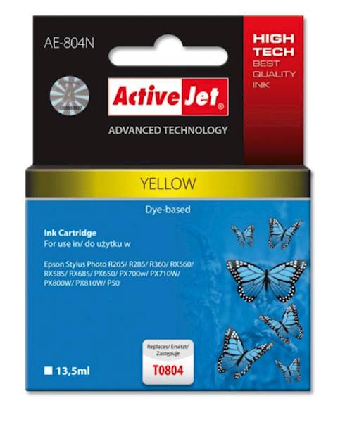 TUSZ ActiveJet do EPSON T0804 AE-804N YELLOW