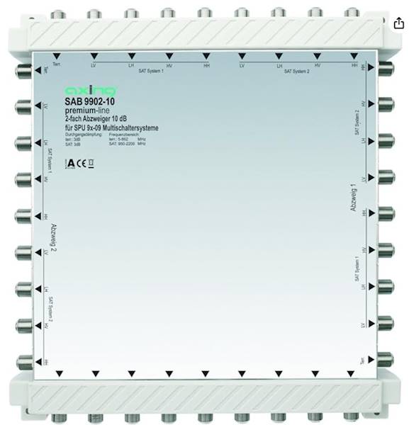 MULTISWITCH SAT SAB9902  10dB  AXING