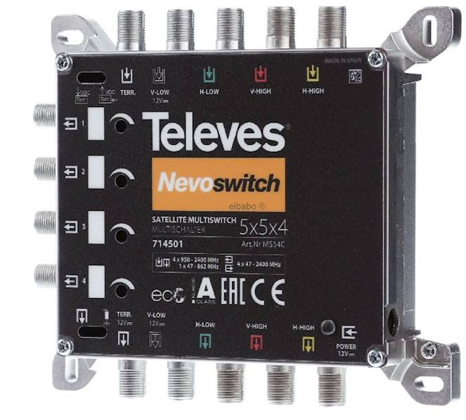 MIESZACZ 5x5x4 Televes Nevoswitch 714501