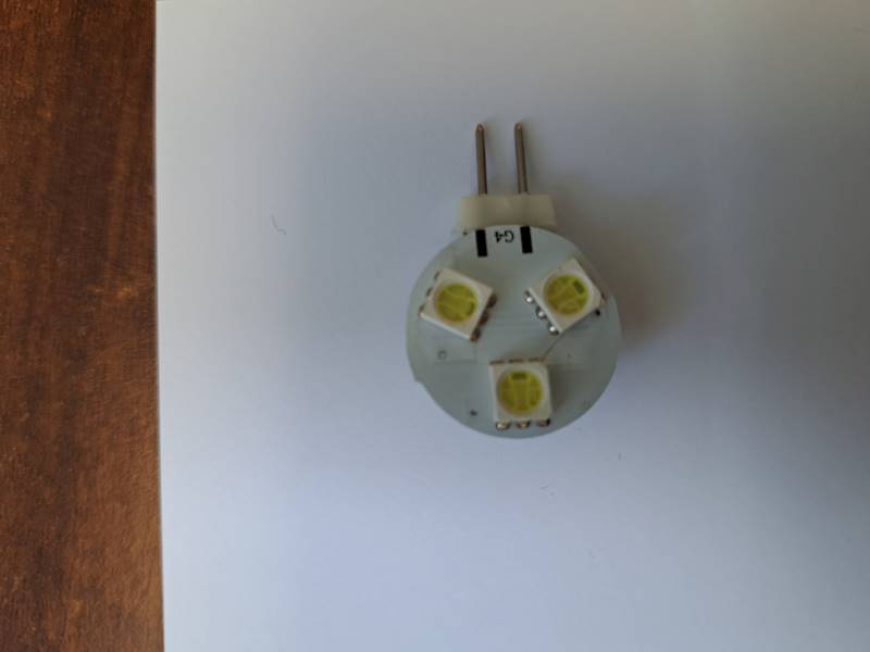 ŻARÓWKA LED G4 3xLED SMD5050 12V ZIMNY BIAŁY