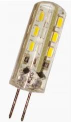 ŻARÓWKA LED G4 24xLED SMD3014 12V 2,5W BIAŁA CIEPŁ
