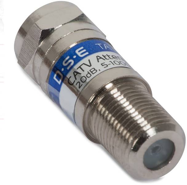 TŁUMIK ANTENOWY ST. 20dB D.S.E. TA01-20 5-1000Mhz