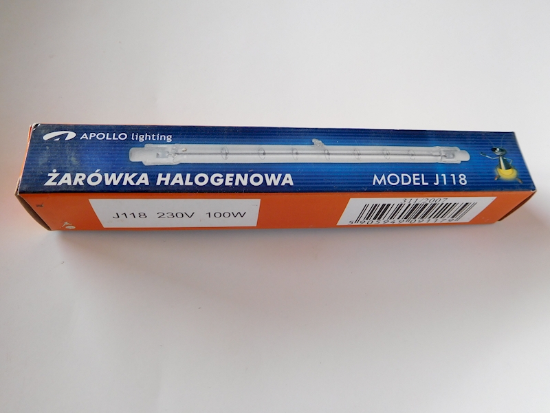ŻARÓWKA HALOG.100W 118mm