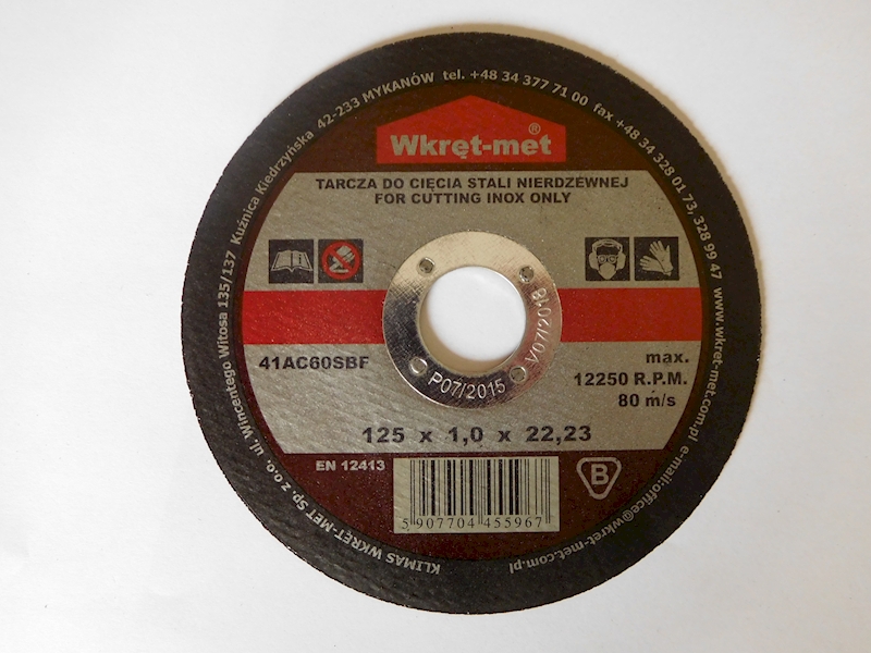 TARCZA C.INOX 125/1.0