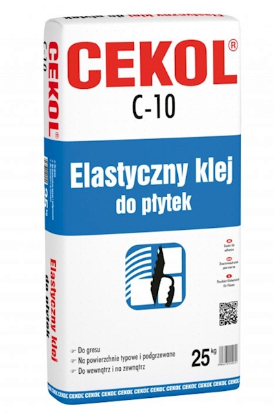 CEKOL C-10 ELASTYCZNYU KLEJ DO PŁYTEK I GRESU