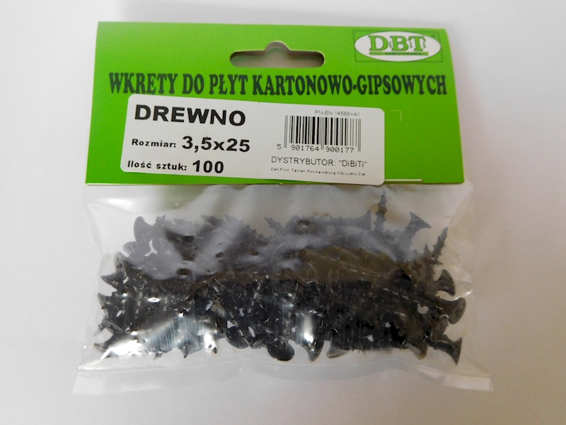 WKR.PŁ. G-K DREWNO 25  100szt.