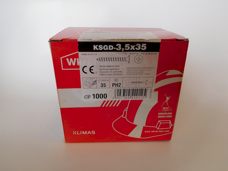 WKR.PŁ. G-K DREWNO 35 1000szt.