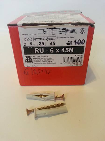 KOŁEK UNIWERSALNY 06 3,5X45, RU-6x45N