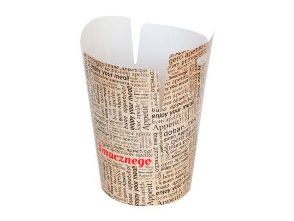 Kubek pap Nadruk Smacznego  Kebab Box 1000 ml a`50
