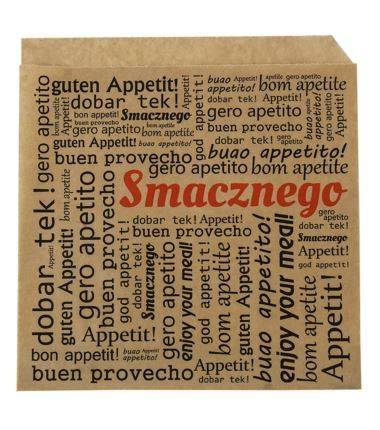 Torebka Hamburger duży 175 x 170 a`200 Smacznego