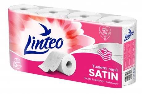 Papier toaletowy LINTEO biały 3-warst. a`8