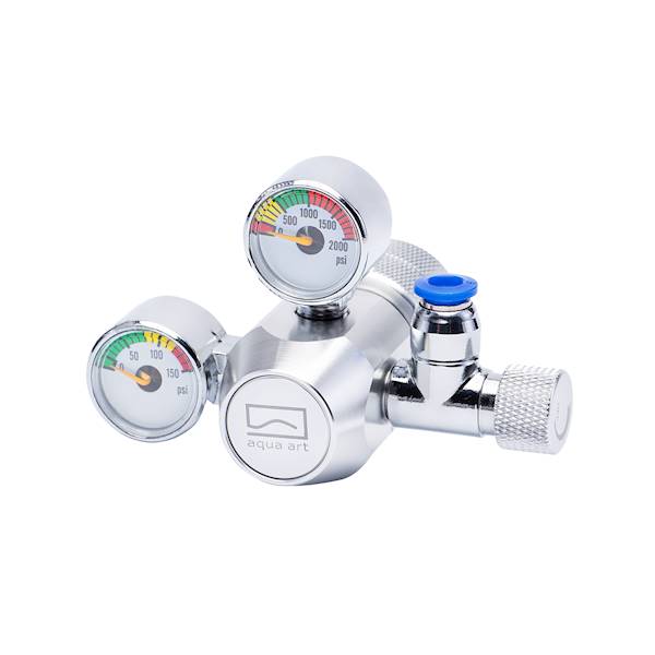 Reduktor CO2, dwa manometry