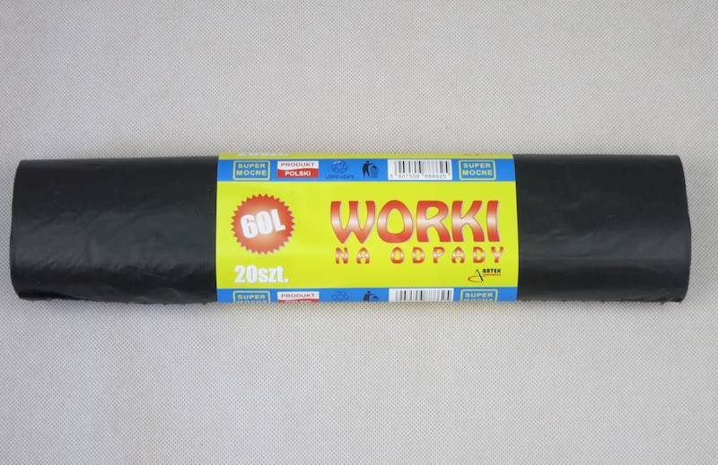Worki na śmiecie (cena brutto za 20 sztuk) 60 litrów mocne na pdpady