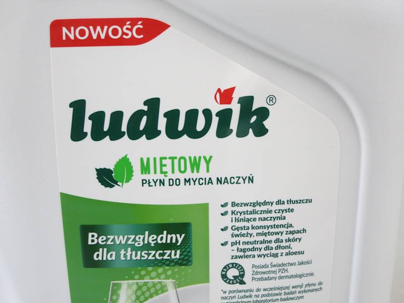 Płyn do mycia naczyń Ludwik (cena brutto za 1 sztukę) koncentrat zapas 5 litrów