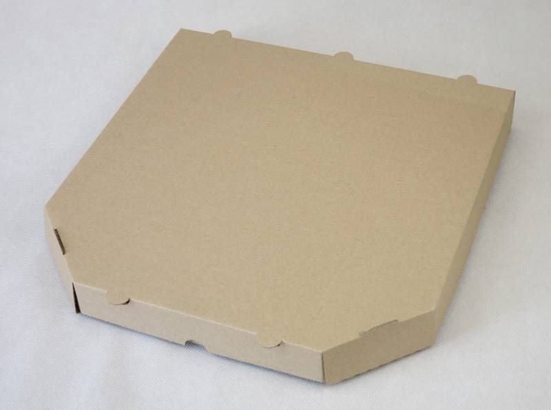 Kartony  szare mocne rogi ścięte 32 cm/3,5 (cena brutto za 100 sztuk) pudełka na pizzę boxy EKO