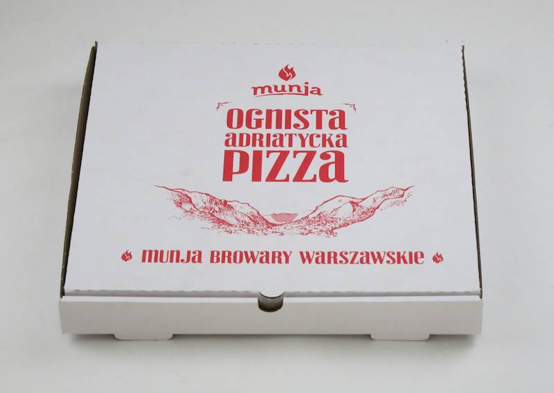Kartony  białe mocne rogi proste 30 cm/4 (cena brutto za 100 sztuk) pudełka na pizzę boxy