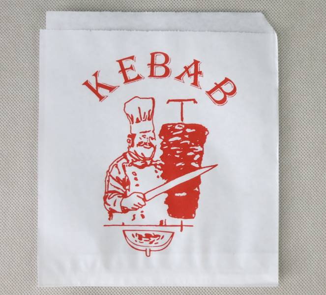 Koperty na kebaba 250g 15x18 (cena brutto za 250 sztuk) papierki torebki opakowania