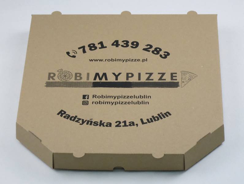 Kartony  szare rogi ścięte 45cm/5 (cena brutto za 100 sztuk) pudełka na pizzę boxy