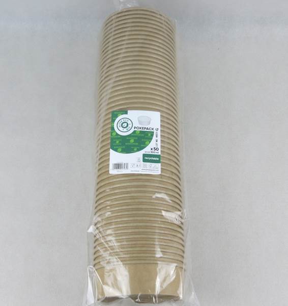 Pojemniki sałatkowe KRAFT 500 ml EKO (50/6)