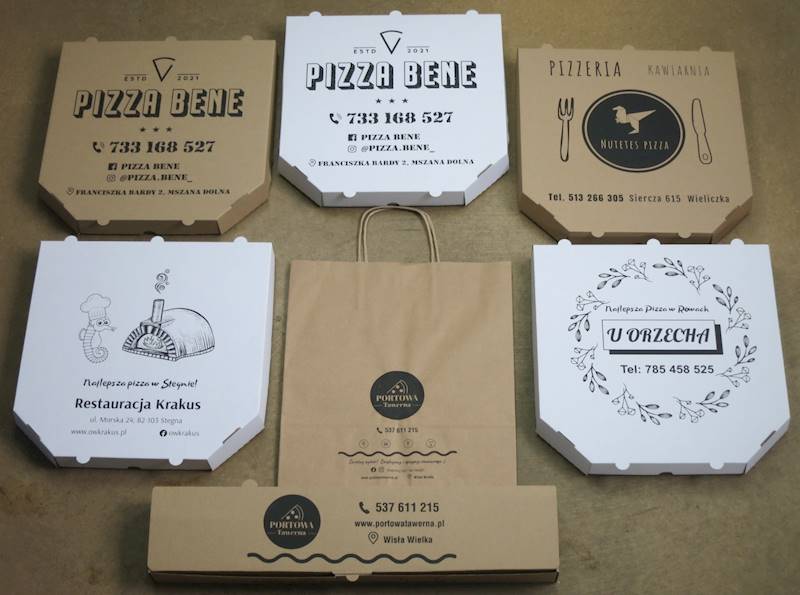 Kartony  białe rogi ścięte wysokie 32x32 (cena brutto za 100 sztuk) pudełka na pizzę boxy