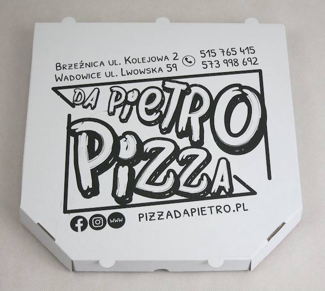 Kartony  białe rogi ścięte 32cm/3,5 (cena brutto za 100 sztuk) pudełka na pizzę boxy