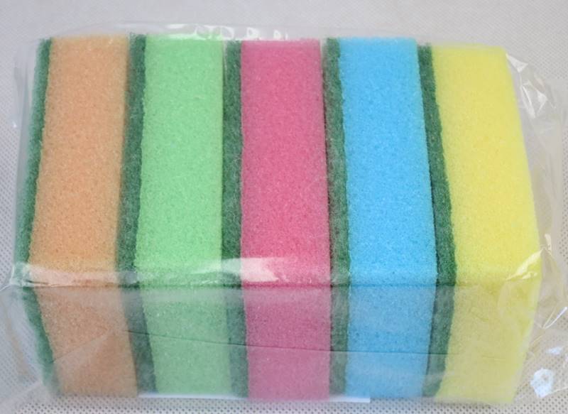 Zmywaki kuchenne gąbki do naczyń (cena brutto za 5 sztuk)