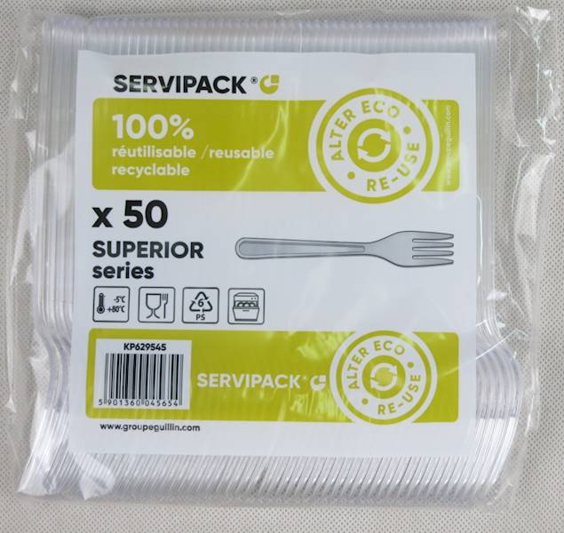 Widelce jednorazowe superior (cena brutto za 1000 sztuk) przeźroczyste sztaplowane