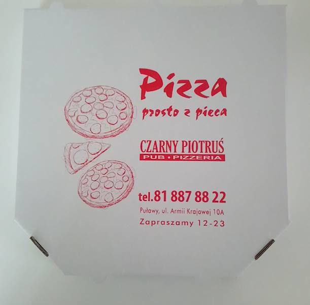 Kartony  białe ścięte 40cm/4,5 (cena brutto za 100 sztuk) pudełka na pizzę boxy