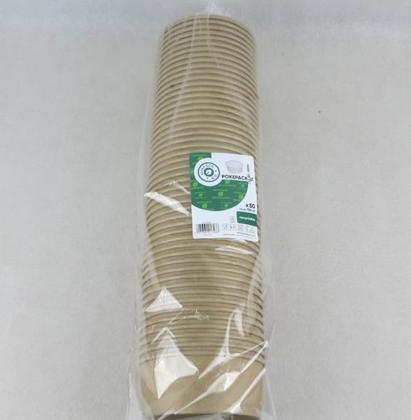 Pojemniki sałatkowe KRAFT 750 ml EKO (50/6)