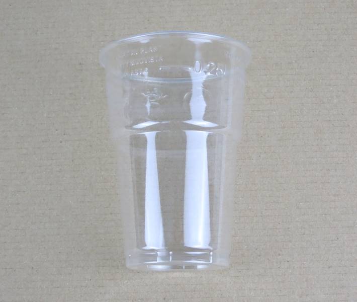 Kubki jednorazwe PET 250/300ml 78 mm 50 sztuk