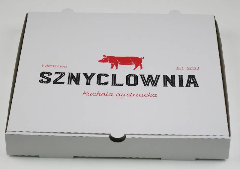 Pudełka na pizzę białe proste 32 cm/4 (cena brutto za 100 sztuk) kartony boxy