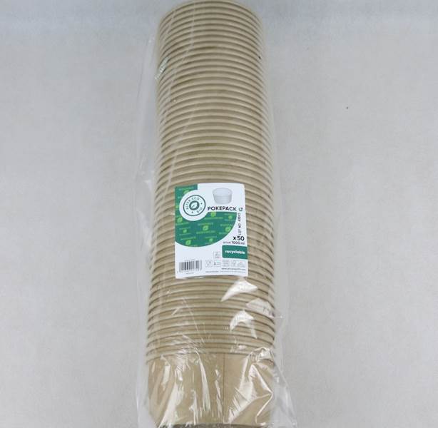 Pojemniki sałatkowe KRAFT 1000 ml EKO (50/6)