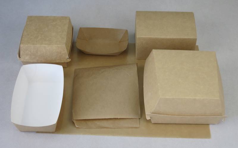 Papier do zawijania wędliny (cena brutto za 1000 sztuk) kanapek bugerów spożywczy brązowy kraft foliowany 30x40
