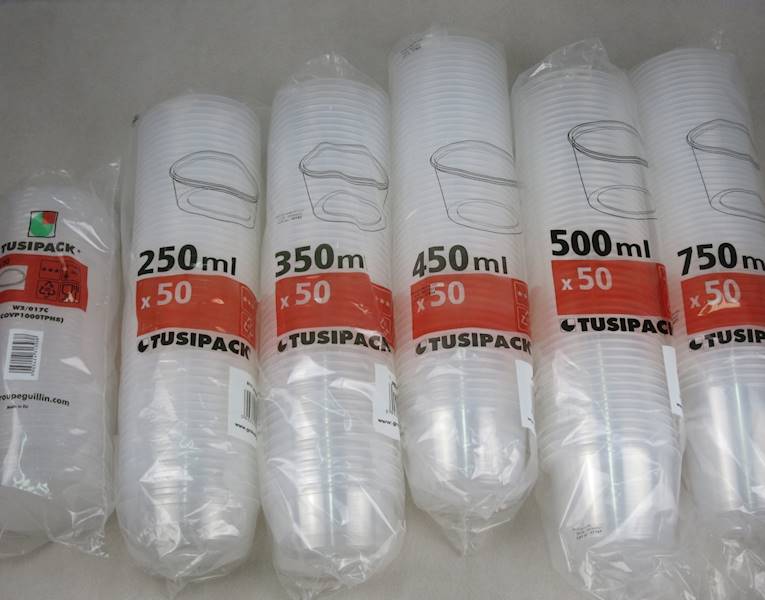 Pojemniki do zgrzewu (cena brutto za 1000 sztuk) na zupę bezbarwne pod zgrzew 350 ml