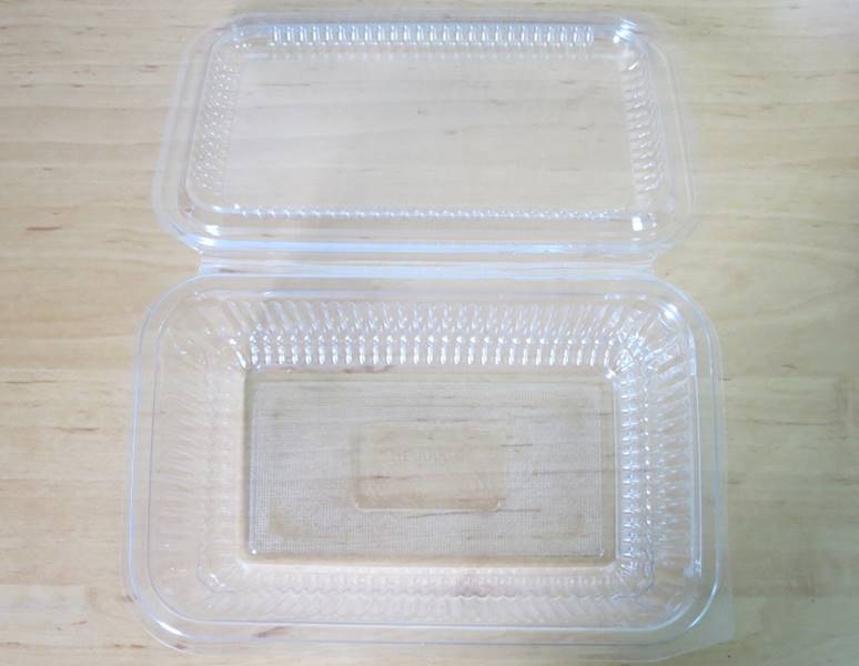 Pojemnik cukierniczny kwadratowy HL1000 PET dla gastronomii (50) / Z8