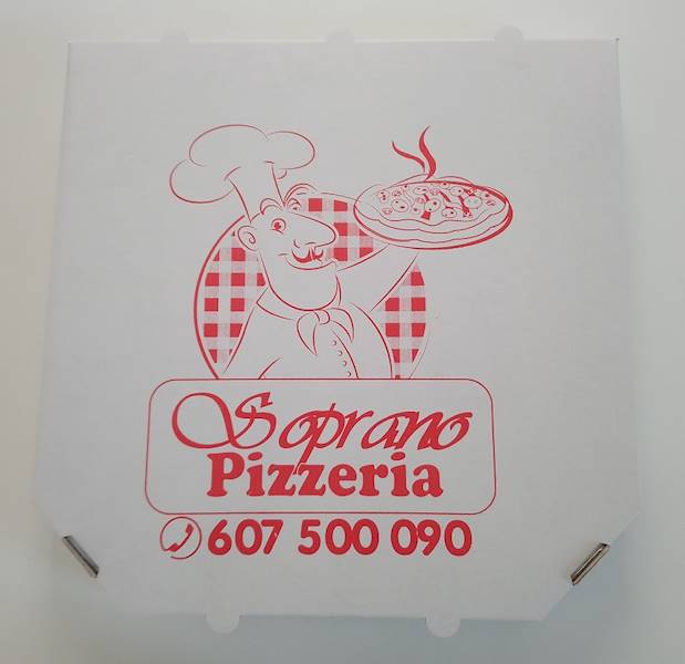 Kartony  białe ścięte 40cm/4,5 (cena brutto za 100 sztuk) pudełka na pizzę boxy