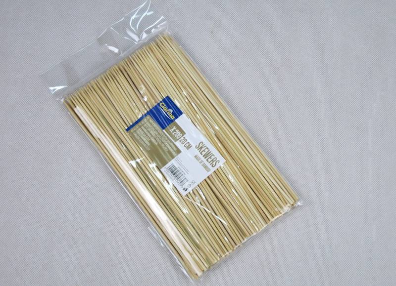 Patyki do szaszłyków drewniane 20 cm (cena brutto za 200 sztuk)