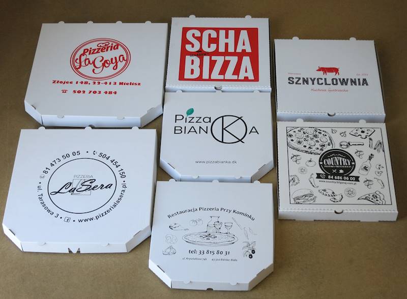 Kartony MEGA białe mocne rogi proste 60 cm/5 (cena brutto za 100 sztuk) pudełka na pizzę boxy