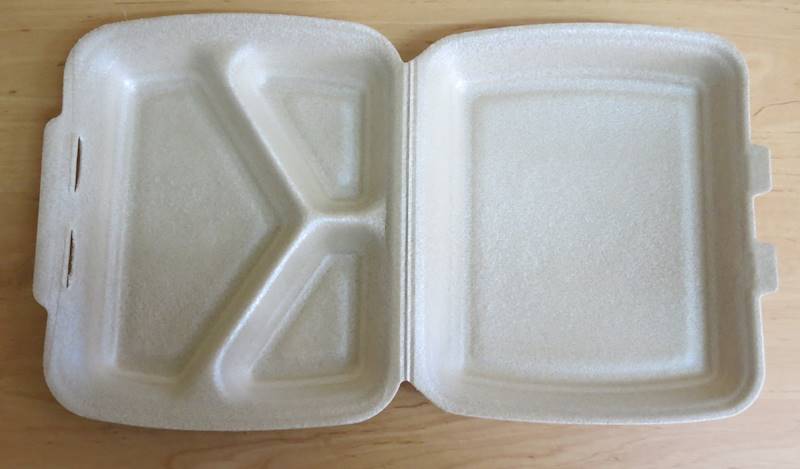 Pojemniki jednorazowe obiadowe (cena brutto za 1000 sztuk) III dzielone szare menuboxy EKO