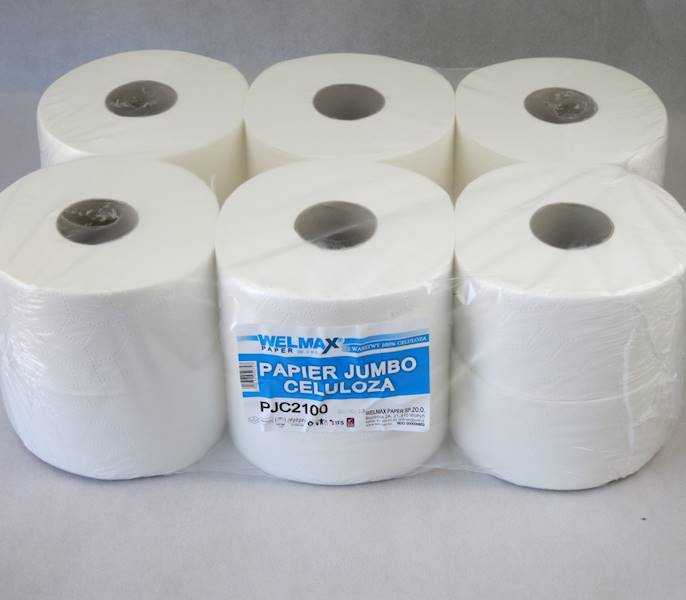 Papier Toaletowy Jumbo do podajników Celuloza (cena brutto za 12 sztuk)