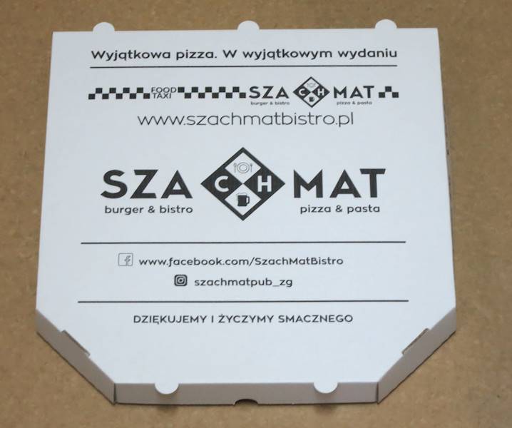 Kartony  białe rogi ścięte 26 cm/3,5 (cena brutto za 100 sztuk) pudełka na pizzę boxy